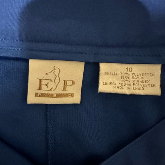 EP Pro Blue Mini A-Line Skirt with Slit for Athletic Occasions - Picture 4 of 5